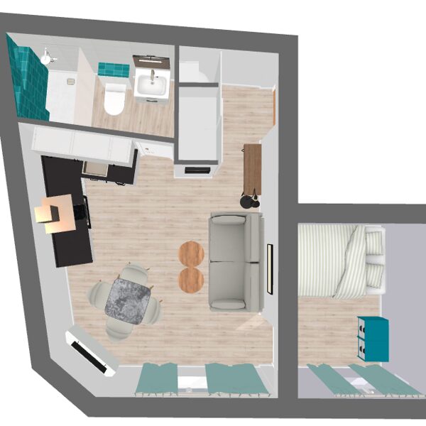 Plan 1 de l'appartement
