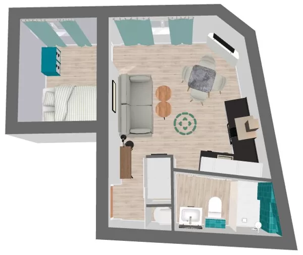 Plan 2 de l'appartement