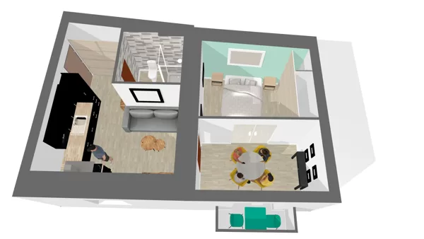 Plan de l'appartement DONNANT